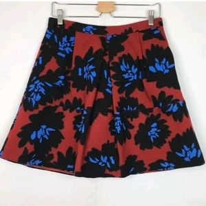 J. Crew Floral Print Cotton Skirt